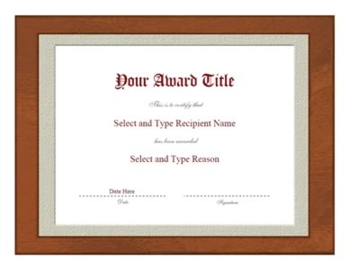 Brown Silver Border Award Certificate Template – One | Certificate ...